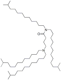 4-(diisotridecylamino)-N,N-diisotridecylbutyramide Struktur