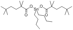 dibutylbis[(1-oxo-tert-decyl)oxy]stannane Struktur