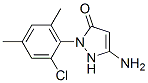 5-amino-2-(2-chloro-4,6-dimethylphenyl)-2,-dihydro-3H-pyrazol-3-one Struktur