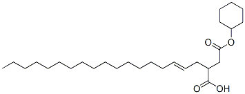 4-cyclohexyl hydrogen 2-octadecenylsuccinate Struktur