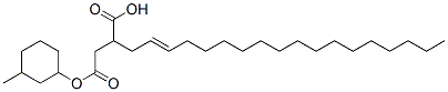 4-(3-methylcyclohexyl) hydrogen 2-octadecenylsuccinate Struktur