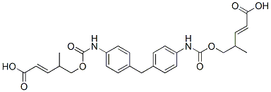 methylenebis[4,1-phenyleneiminocarbonyloxy(methyl-2,1-ethanediyl)] diacrylate Struktur