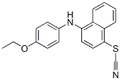 4-(p-Ethoxyanilino)-1-naphthyl thiocyanate Struktur