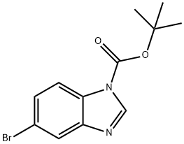 1H-BenziMidazole-1-carboxylicacid,5-broMo-,1,1-diMethylethylester Struktur