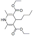 diethyl 4-butyl-1,4-dihydro-2,6-dimethylpyridine-3,5-dicarboxylate Struktur