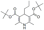 bis(tert-butyl) 1,4-dihydro-2,6-dimethyl-4-propylpyridine-3,5-dicarboxylate Struktur