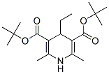 bis(tert-butyl) 4-ethyl-1,4-dihydro-2,6-dimethylpyridine-3,5-dicarboxylate Struktur