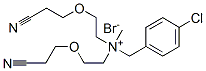 (p-chlorobenzyl)bis[2-(2-cyanoethoxy)ethyl]methylammonium bromide Struktur