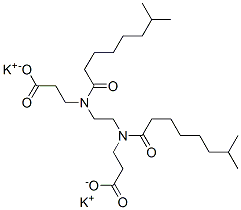 dipotassium N,N'-ethane-1,2-diylbis[N-(1-oxoisononyl)-beta-alaninate] Struktur