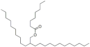 2-decyltetradecyl octanoate Struktur