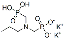 dipotassium dihydrogen [(propylimino)bis(methylene)]diphosphonate Struktur