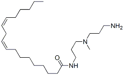 (9Z,12Z)-N-[3-[(3-aminopropyl)methylamino]propyl]octadeca-9,12-dien-1-amide Struktur