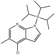 4-CHLORO-5-METHYL-1-(TRIISOPROPYLSILYL)-1H-PYRROLO[2,3-B]PYRIDINE Struktur