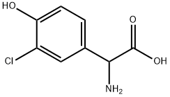 AMINO-(3-CHLORO-4-HYDROXY-PHENYL)-ACETIC ACID Struktur