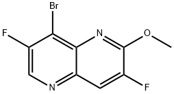 8-BroMo-3,7-difluoro-2-Methoxy-1,5-naphthyridine Struktur