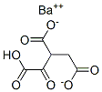 barium hydrogen 1-oxopropane-1,2,3-tricarboxylate Struktur