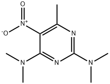 6,N2,N2,N4,N4-pentamethyl-5-nitro-pyrimidine-2,4-diyldiamine Struktur