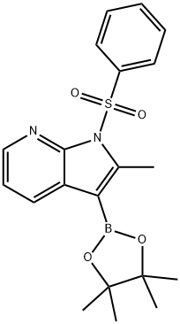 2-メチル-1-(フェニルスルホニル)-3-(4,4,5,5-テトラメチル-1,3,2-ジオキサボロラン-2-イル)-1H-ピロロ[2,3-B]ピリジン price.