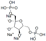 beta-d-Fructofuranose, 1,6-bis(dihydrogen phosphate), trisodium salt Struktur