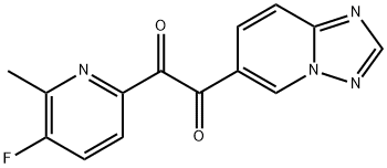 1,2-Ethanedione, 1-(5-fluoro-6-Methyl-2-pyridinyl)-2-[1,2,4]triazolo[1,5-a]pyridin-6-yl- Struktur