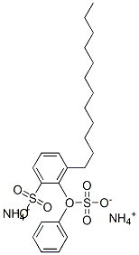 dodecyl(sulphophenoxy)benzenesulphonic acid, ammonium salt Struktur