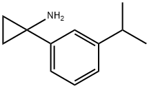 Cyclopropanamine, 1-[3-(1-methylethyl)phenyl]- Struktur