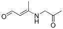 2-Butenal, 3-[(2-oxopropyl)amino]-, (E)- (9CI) Struktur