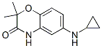 2H-1,4-Benzoxazin-3(4H)-one,  6-(cyclopropylamino)-2,2-dimethyl- Struktur