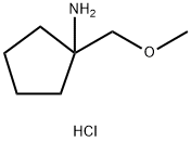 [1-(methoxymethyl)cyclopentyl]amine hydrochloride Struktur