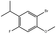 1-BroMo-4-fluoro-5-isopropyl-2-Methoxybenzene Struktur