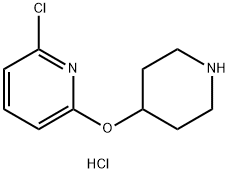 2-CHLORO-6-(PIPERIDIN-4-YLOXY)-PYRIDINE DIHYDROCHLORIDE Struktur