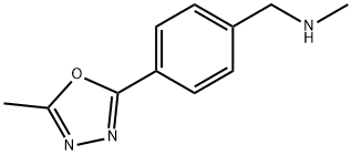 N-METHYL-4-(5-METHYL-1,3,4-OXADIAZOL-2-YL)BENZYLAMINE Struktur