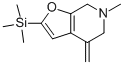 6-METHYL-4-METHYLENE-2-(TRIMETHYLSILYL)-4,5,6,7-TETRAHYDROFURO[2,3-C]PYRIDINE Struktur