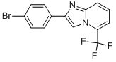 2-(4-Bromo-phenyl)-5-trifluoromethyl-imidazo[1,2-a]pyridine Struktur