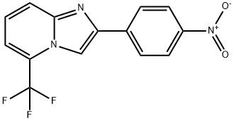 2-(4-Nitro-phenyl)-5-trifluoromethyl-imidazo[1,2-a]pyridine Struktur