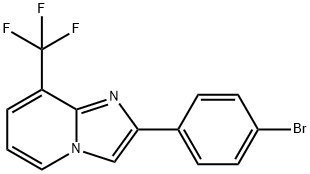 2-(4-Bromo-phenyl)-8-trifluoromethyl-imidazo[1,2-a]pyridineamine Struktur