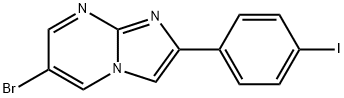 6-Bromo-2-(4-iodo-phenyl)-imidazo[1,2-a]pyrimidine Struktur