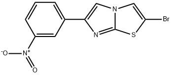 2-Bromo-6-(3-nitro-phenyl)-imidazo[2,1-b]thiazole Struktur