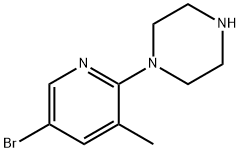 5-BROMO-2-(PIPERAZIN-1-YL)-3-METHYLPYRIDINE price.