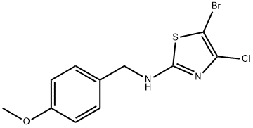 5-BroMo-4-chloro-N-(4-Methoxybenzyl)thiazol-2-aMine Struktur