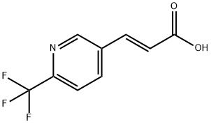 (2E)-3-[6-(TRIFLUOROMETHYL)PYRIDIN-3-YL]PROPENOIC ACID Struktur