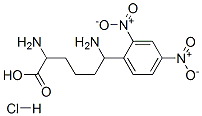 alpha,.epsilon.-diamino-2,4-dinitrobenzenehexanoic acid monohydrochloride Struktur