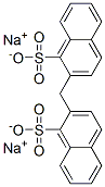 disodium 2,2'-methylenebisnaphthalenesulphonate Struktur