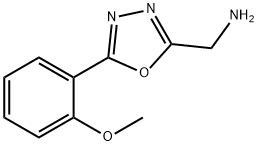 (5-(2-Methoxyphenyl)-1,3,4-oxadiazol-2-yl)MethanaMine Struktur