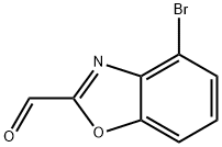 4-BROMOBENZO[D]OXAZOLE-2-CARBALDEHYDE Struktur