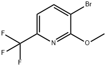 3-Bromo-2-methoxy-6-(trifluoromethyl)pyridine Struktur