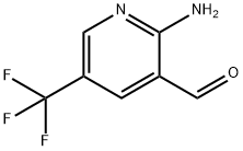 2-Amino-5-(trifluoromethyl)nicotinaldehyde Struktur