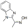 Ethanone, 1-(1-methyl-1H-benzimidazol-2-yl)-, oxime (9CI) Struktur