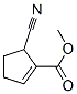 1-Cyclopentene-1-carboxylicacid,5-cyano-,methylester(9CI) Struktur