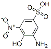 Benzenesulfonic acid, 3-amino-4-hydroxy-5-nitro-, diazotized, coupled with diazotized 5-amino-2-(phenylamino)benzenesulfonic acid, diazotized 4-nitrobenzenamine and m-phenylenediamine Struktur